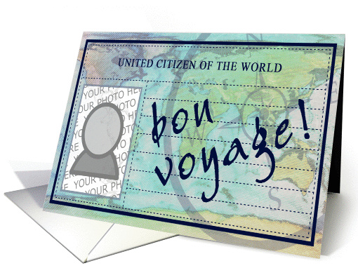 world passport inside template : bon voyage card (704711)