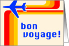 bon voyage! : retro stripes travel card