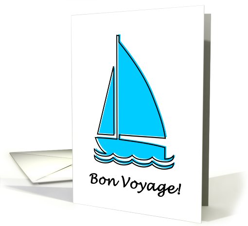 bon voyage! : oddRex sail boat card (704893)