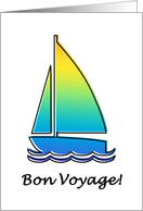 bon voyage! : oddRex sail boat card