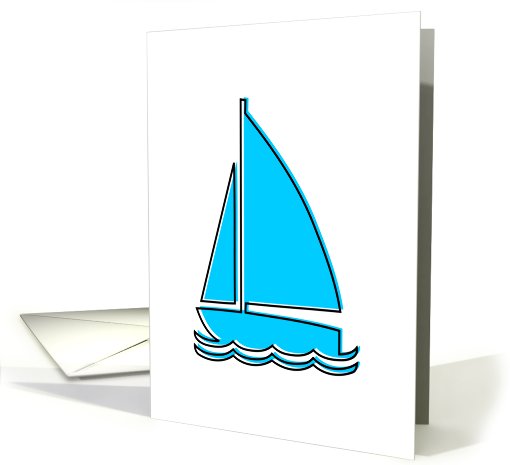 oddRex sail boat card (704914)