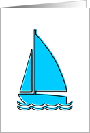 oddRex sail boat card