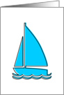 oddRex sail boat card