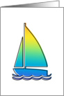 oddRex sail boat card