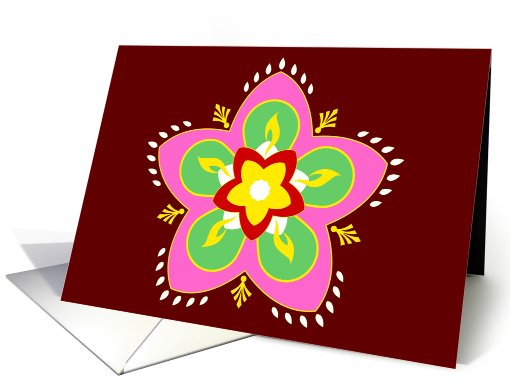 happy diwali : rangoli card (705151)