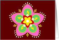 Happy Deepavali : rangoli card