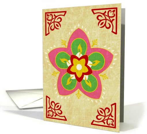 Happy Deepavali : rangoli card (705155)