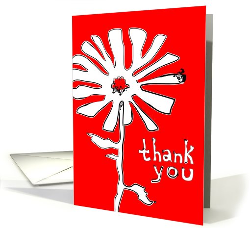 thank you for being my bridesmaid : indie squiggles flower card