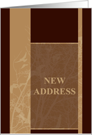 new address announcement (silhouscreen birds) card