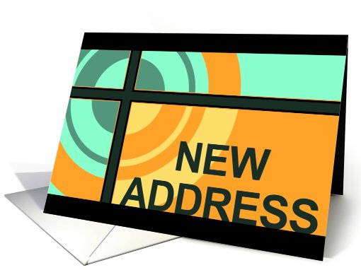 new address announcement (bullseye) card (706984)