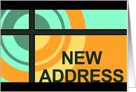 new address announcement (bullseye) card