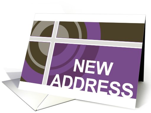 new address announcement (bullseye) card (706985)