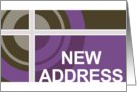 new address announcement (bullseye) card