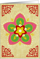 hindu rangoli card