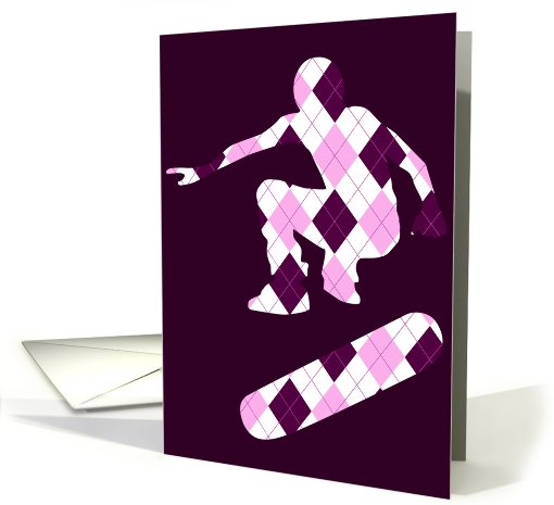 argyle skateboarder card (712052)