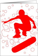 skateboarding bubbles card