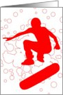 skateboarding bubbles card
