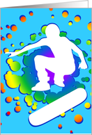 skateboarding bubbles card