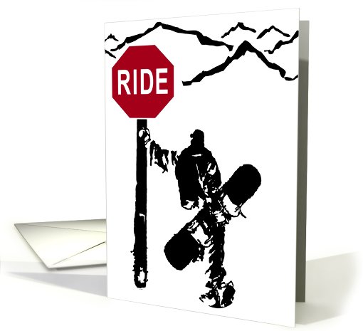 snowboard directions card (712059)