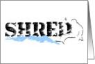 wakeboarder water shred card
