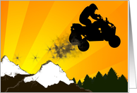 atv dirt trail card