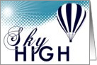 sky high ballooning card