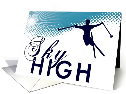 sky high skiing card (712634)