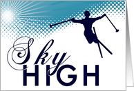 sky high skiing card