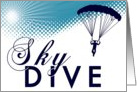 sky high sky dive card