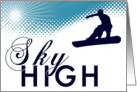 sky high snowboarder card