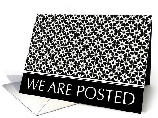 we are posted : pattern elegance card (712835)