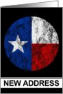 texas flag new address announcement card