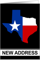 texas flag new address announcement card