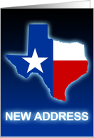 texas flag new address announcement card