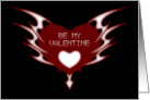 tribal heart : be my valentine card