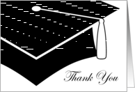 graduation cap thank you card