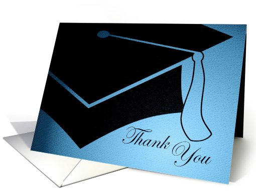 graduation cap thank you card (718248)