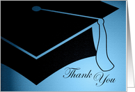 graduation cap thank you card