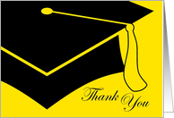 graduation cap thank you card