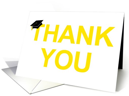 Graduation Cap Thank You card (718397)