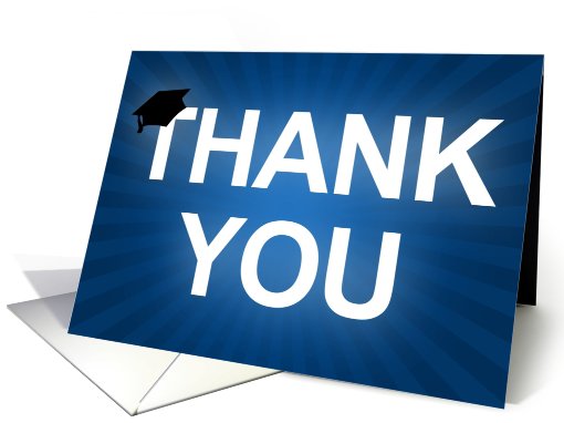 Graduation Cap Thank You card (718401)