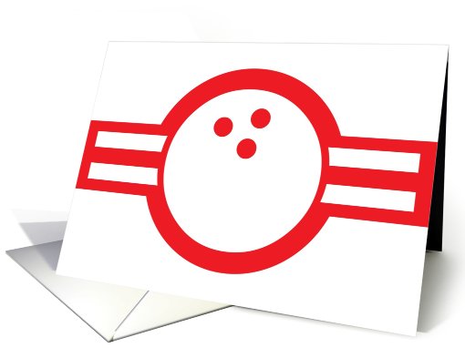 bowling ball airstar party invitation card (718867)