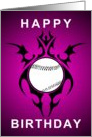 tribal softball happy birthday card