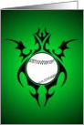 tribal baseball party invitation card