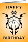 tribal basketball happy birthday card