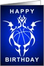 tribal basketball happy birthday card