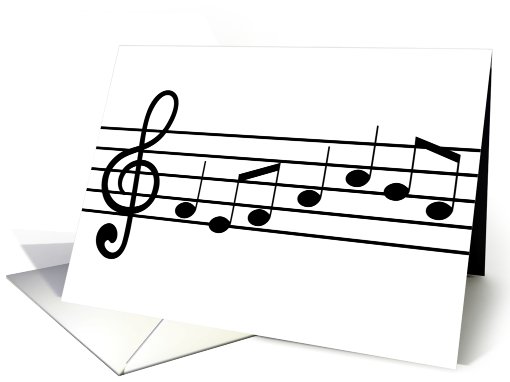 treble clef card (719170)