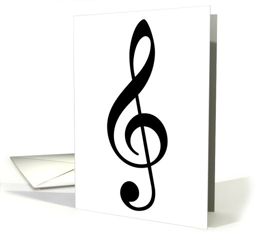 treble clef card (719181)