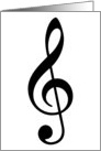 treble clef card