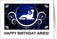 happy birthday aries (sophistications) card